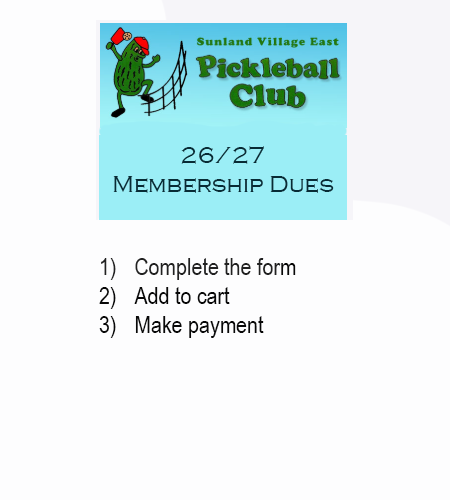 26-27 Membership Registration/Dues